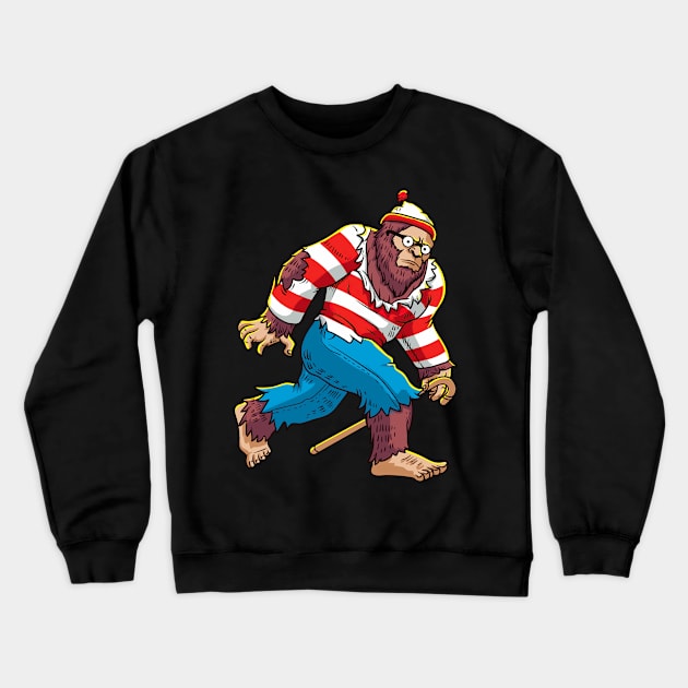 Bigfoot Waldo Crewneck Sweatshirt by thuahoai